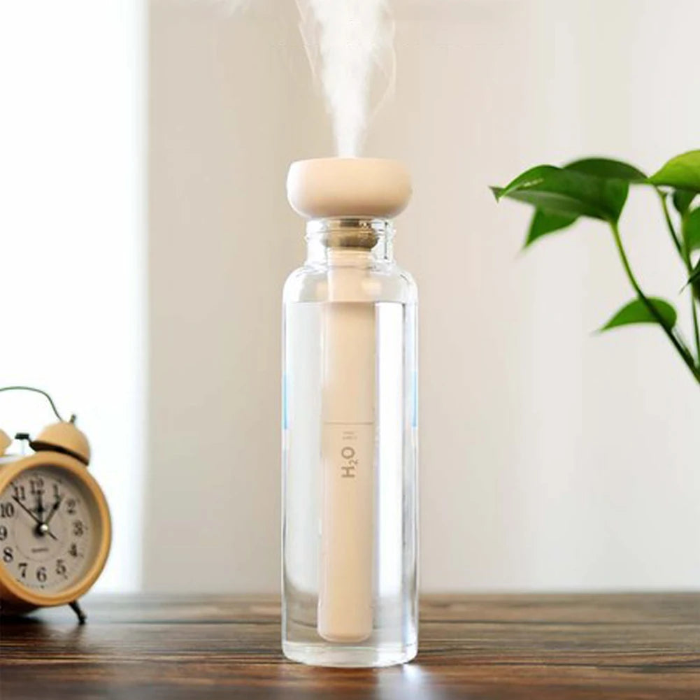 Portable Humidifier Adjustable Length Mini Diffuser Humidifier with Light Ultrasonic Cool Mist Humidifier for Home Office Travel