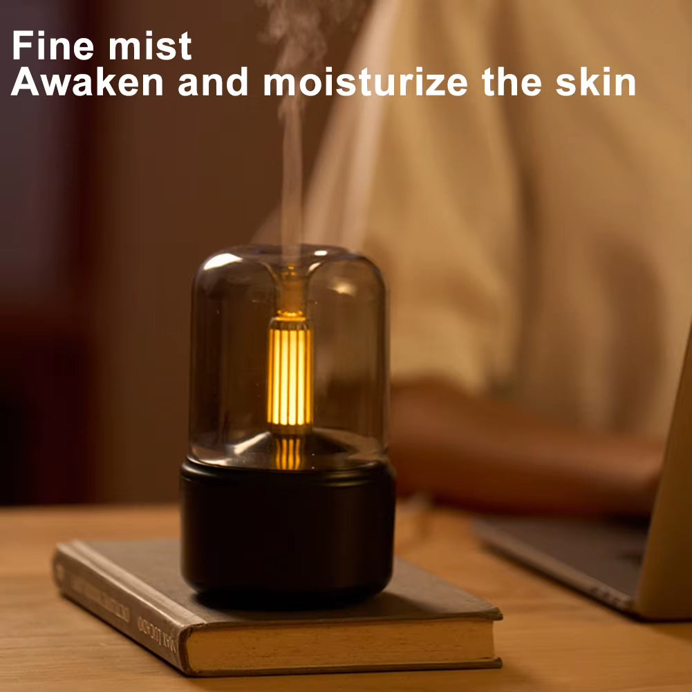 Electric Air Humidifier with LED Light Aroma Humidifier Diffuser Essential Oils Humidifiers Portable Cool Mist Humidifier