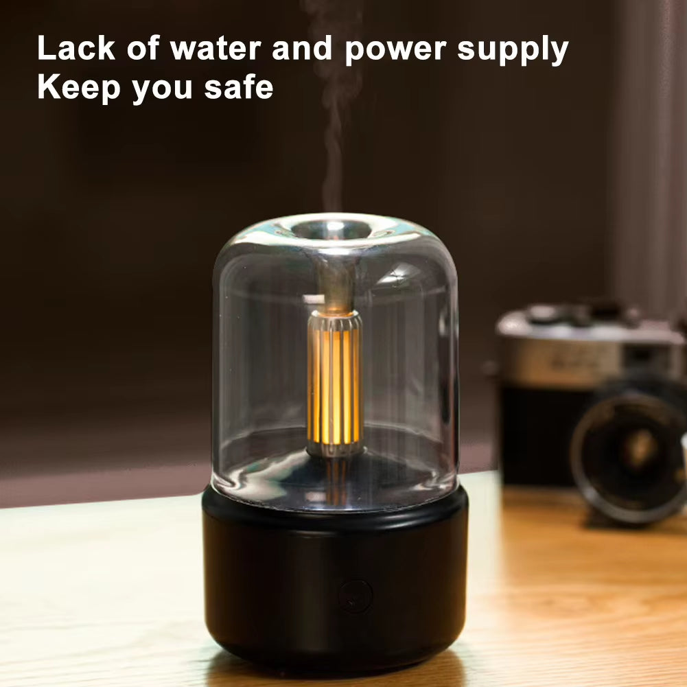 Electric Air Humidifier with LED Light Aroma Humidifier Diffuser Essential Oils Humidifiers Portable Cool Mist Humidifier