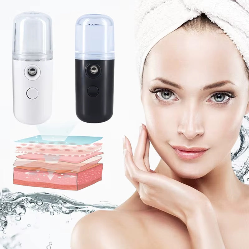 30Ml Mini Humidifier for Car Home Office Portable Rechargeable Small Wireless Personal Face Sprayer Cool Mist Maker Humidifier