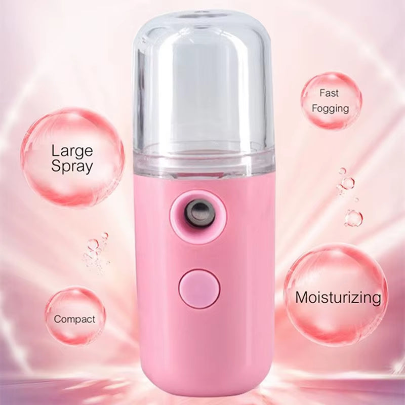30Ml Mini Humidifier for Car Home Office Portable Rechargeable Small Wireless Personal Face Sprayer Cool Mist Maker Humidifier