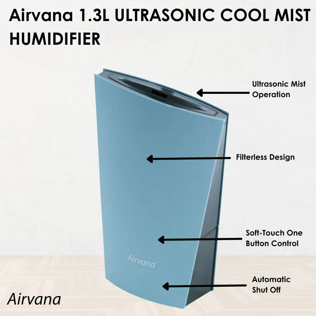 AV450HUM 1.3L Ultrasonic Cool Mist Humidifier- Taupe