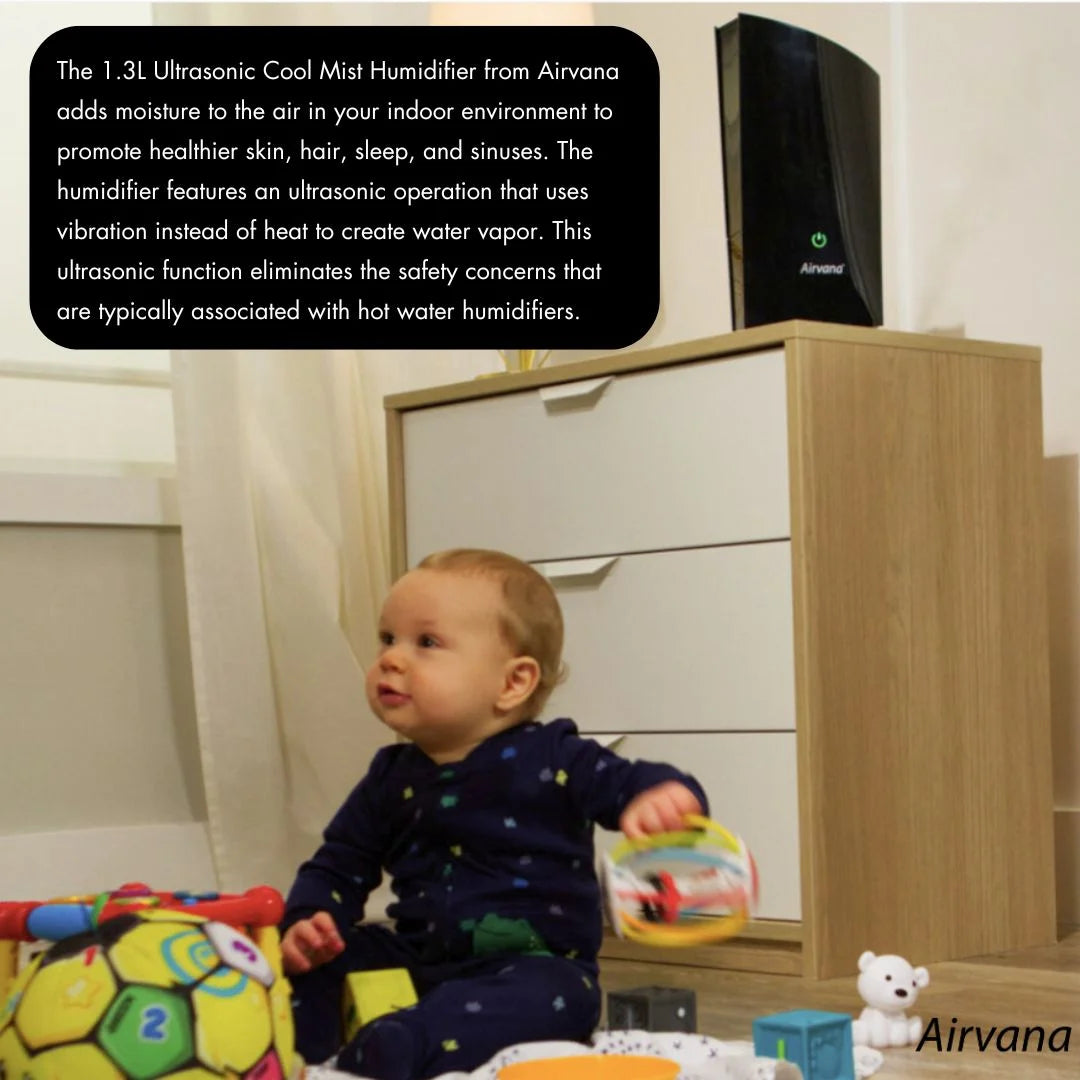 AV450HUM 1.3L Ultrasonic Cool Mist Humidifier- Taupe