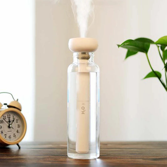 Portable Humidifier Adjustable Length Mini Diffuser Humidifier with Light Ultrasonic Cool Mist Humidifier for Home Office Travel