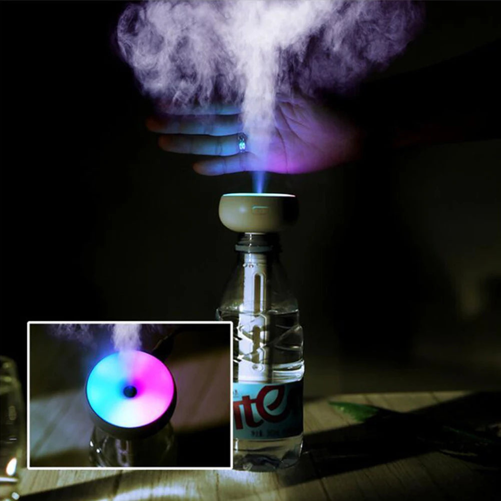 Portable Humidifier Adjustable Length Mini Diffuser Humidifier with Light Ultrasonic Cool Mist Humidifier for Home Office Travel