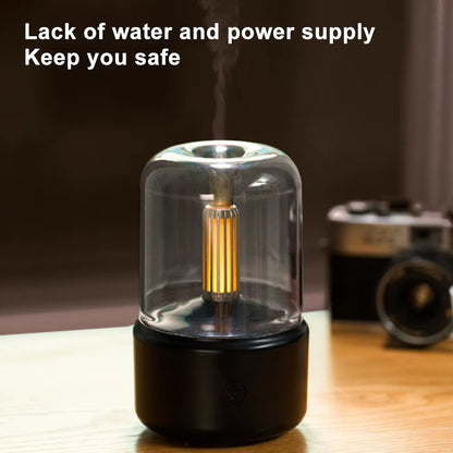 Electric Air Humidifier with LED Light Aroma Humidifier Diffuser Essential Oils Humidifiers Portable Cool Mist Humidifier