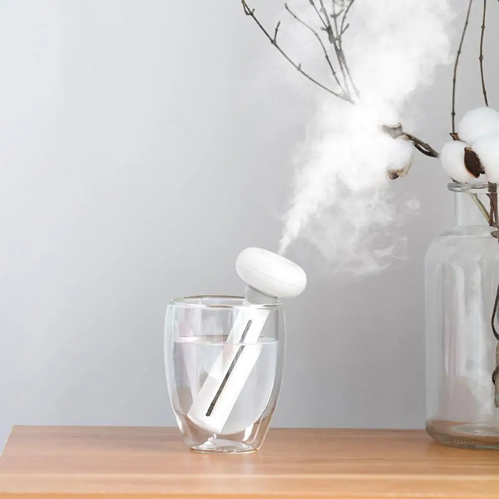 Portable Humidifier Adjustable Length Mini Diffuser Humidifier with Light Ultrasonic Cool Mist Humidifier for Home Office Travel